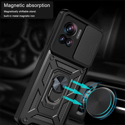 Husa pentru Motorola Edge 30 Ultra, Techsuit, CamShield, Neagra