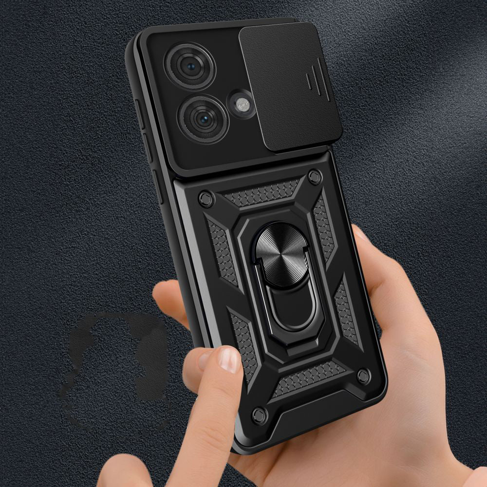Husa pentru Motorola Edge 40 Neo, Techsuit, CamShield, Neagra