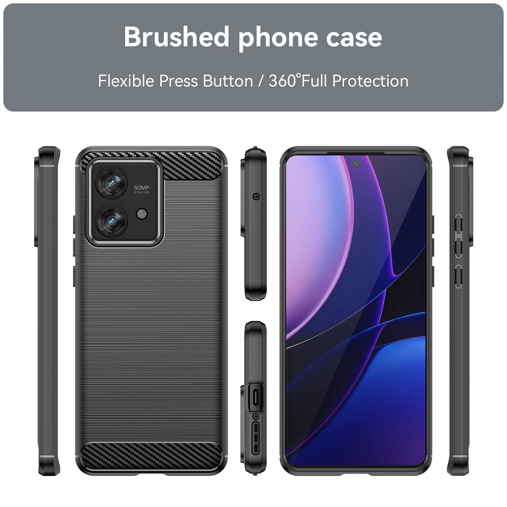 Husa pentru Motorola Edge 40 Neo, Techsuit, Carbon, Neagra