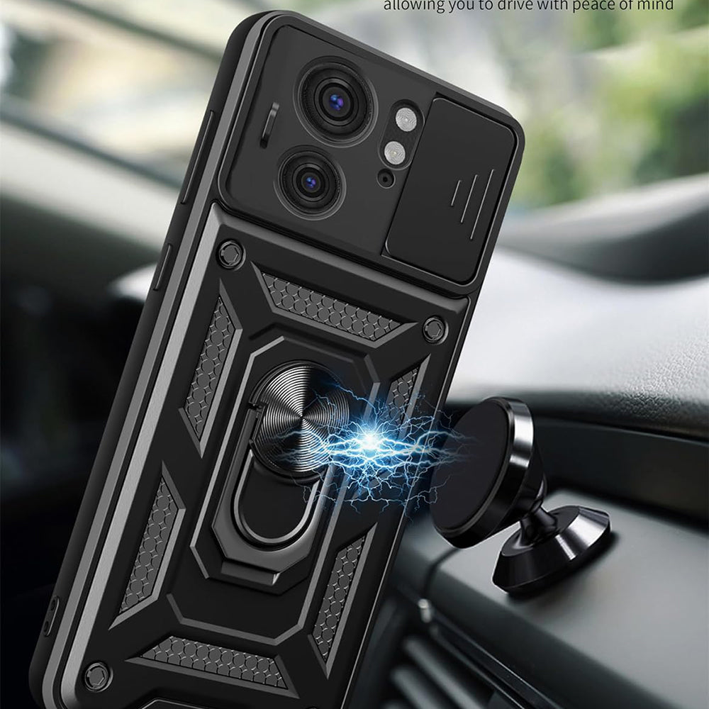Husa pentru Motorola Edge 40, Techsuit, CamShield, Neagra