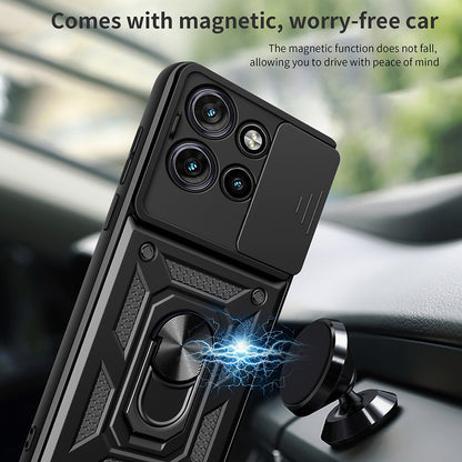 Husa pentru Motorola Edge 50 Neo, Techsuit, CamShield, Neagra