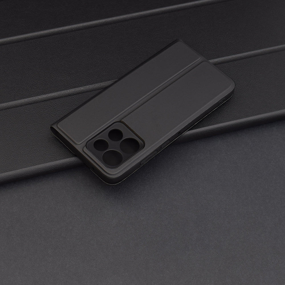 Husa pentru Motorola Edge 50 Neo, Techsuit, Magskin Book, Neagra