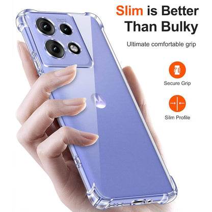 Husa pentru Motorola Edge 50 Neo, Techsuit, Shockproof Clear, Transparenta