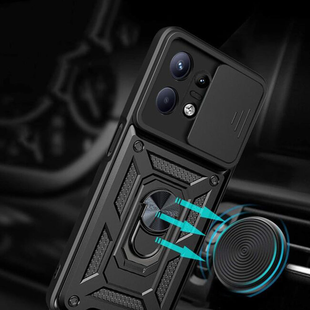 Husa pentru Motorola Edge 50 Pro, Techsuit, CamShield, Neagra