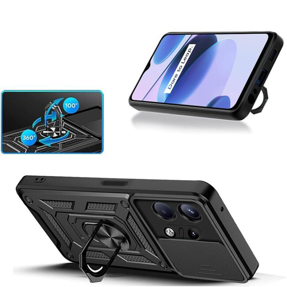 Husa pentru Motorola Edge 50 Pro, Techsuit, CamShield, Neagra