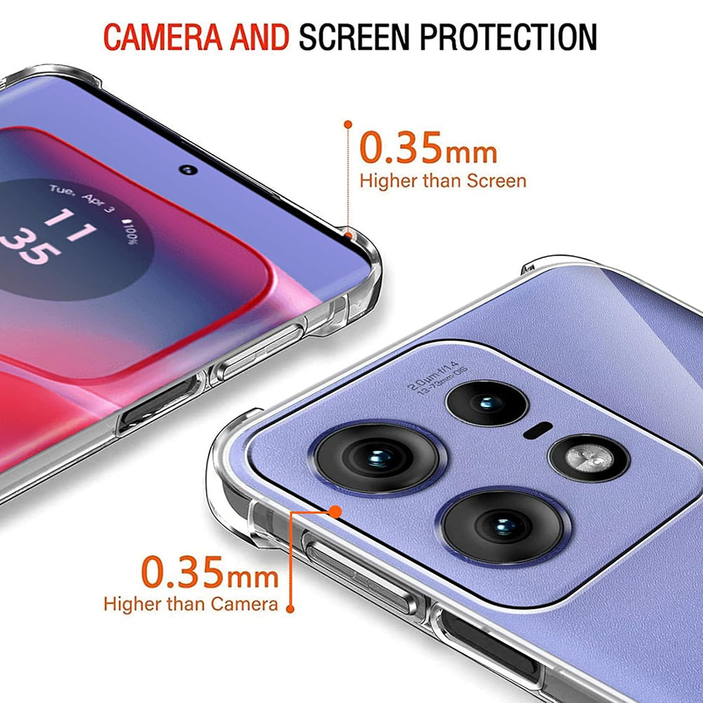 Husa pentru Motorola Edge 50 Pro, Techsuit, Shockproof Clear, Transparenta