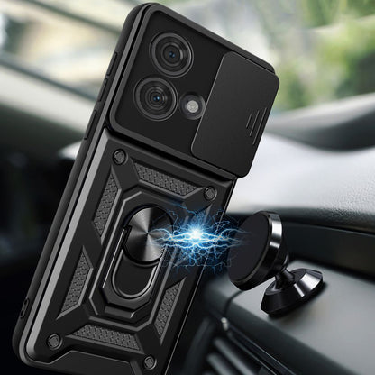 Husa pentru Motorola Edge 50 Ultra, Techsuit, CamShield, Neagra
