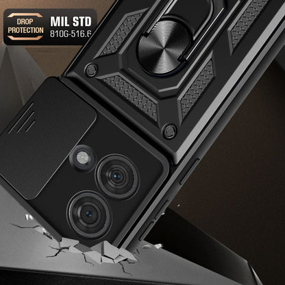 Husa pentru Motorola Edge 50 Ultra, Techsuit, CamShield, Neagra
