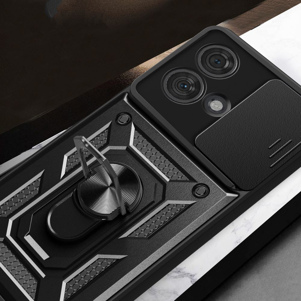 Husa pentru Motorola Edge 50 Ultra, Techsuit, CamShield, Neagra