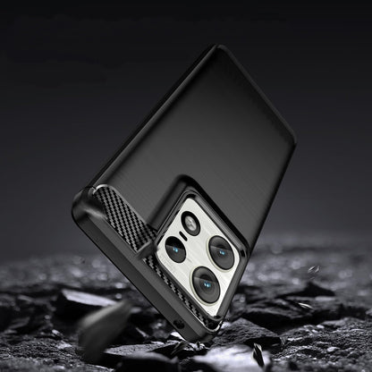 Husa pentru Motorola Edge 50 Ultra, Techsuit, Carbon, Albastra