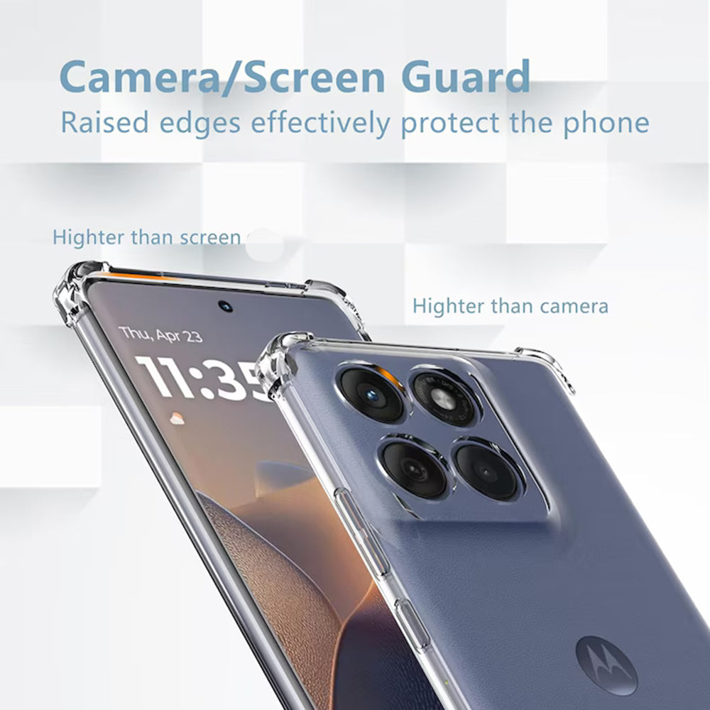 Husa pentru Motorola Edge 60 Fusion / Edge 60, Techsuit, Shockproof Clear, Transparenta