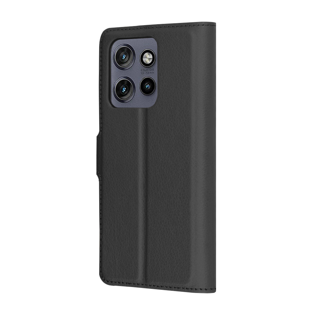 Husa pentru Motorola Edge 60 Neo / Edge 50 Neo, Techsuit, Leather Folio, Neagra