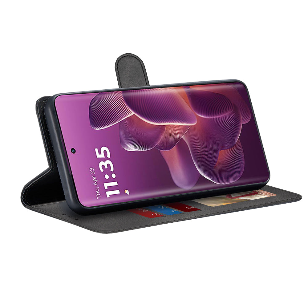 Husa pentru Motorola Edge 60 Pro, Techsuit, Diary Book, Neagra