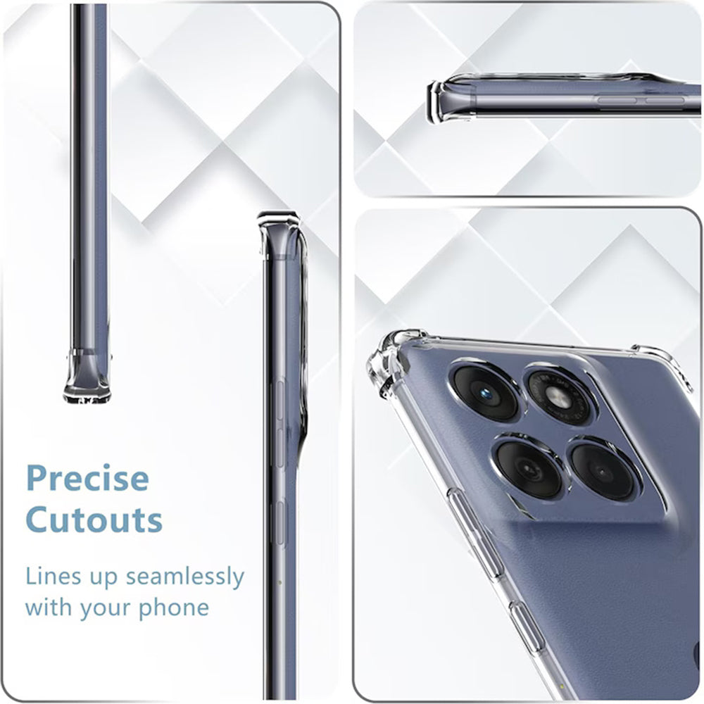 Husa pentru Motorola Edge 60 Pro, Techsuit, Shockproof Clear, Transparenta
