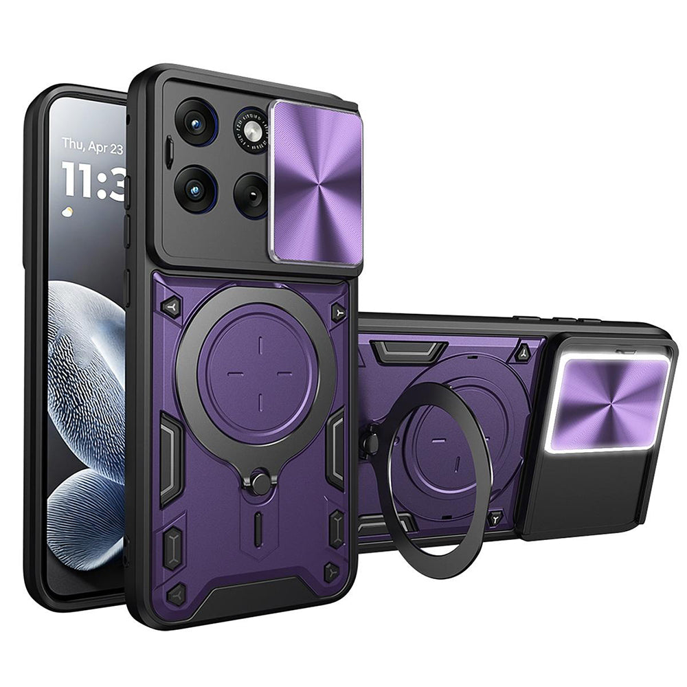 Husa pentru Motorola Edge 70 Fusion, Techsuit, CamGuard Pro, Mov