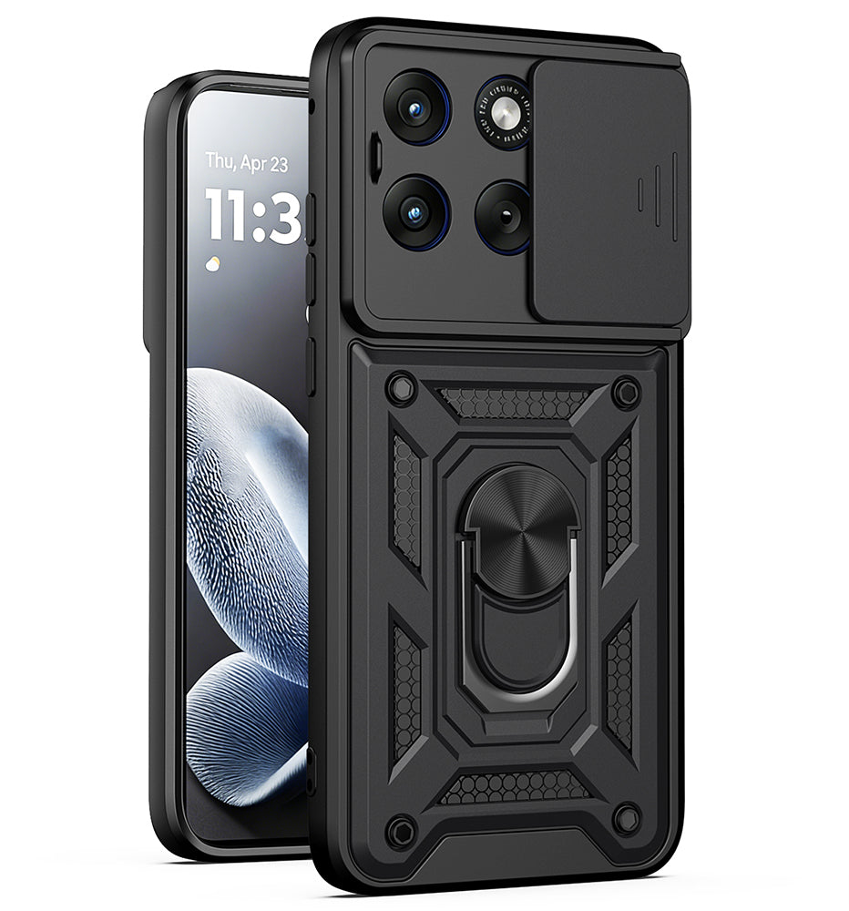Husa pentru Motorola Edge 70 Fusion, Techsuit, CamShield, Neagra