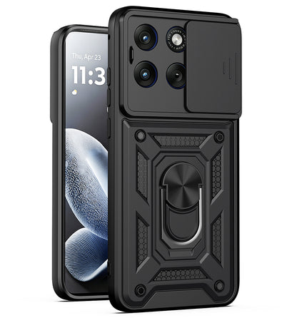Husa pentru Motorola Edge 70 Fusion, Techsuit, CamShield, Neagra