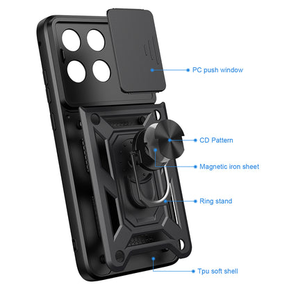 Husa pentru Motorola Edge 70 Fusion, Techsuit, CamShield, Neagra