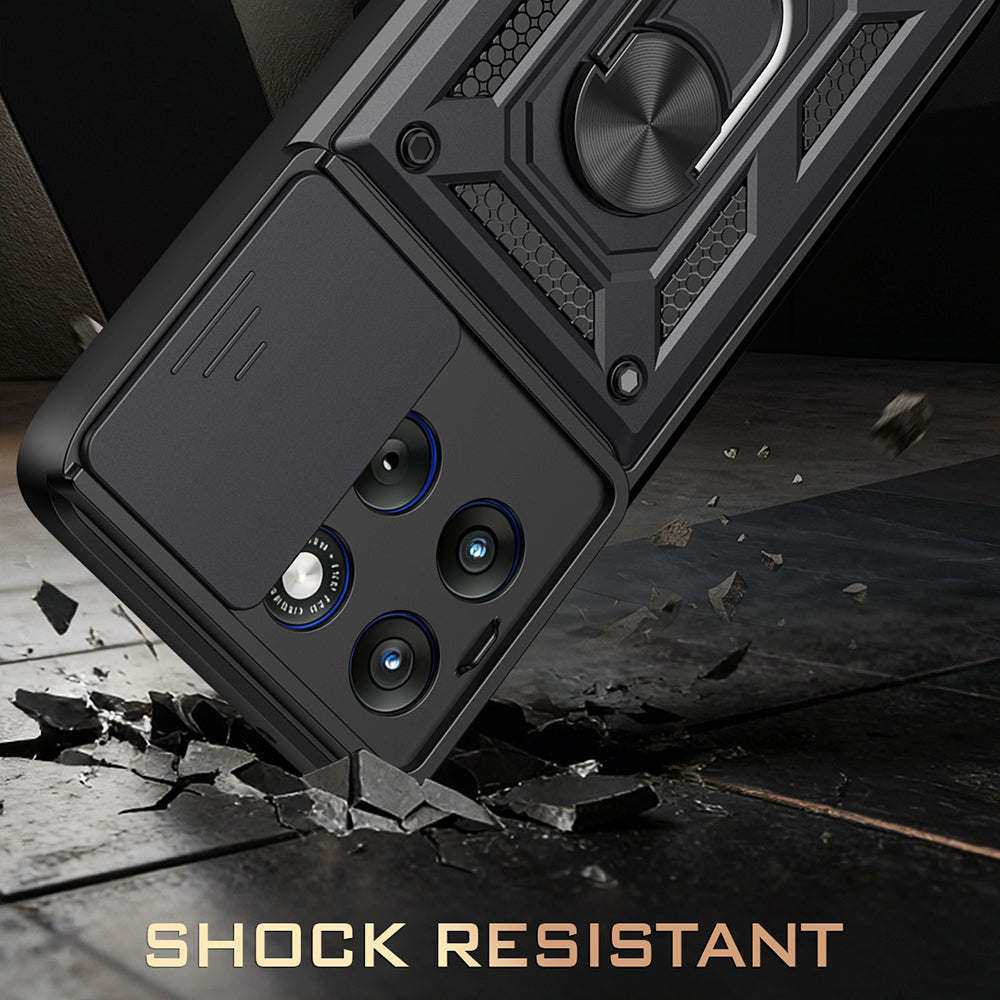 Husa pentru Motorola Edge 70 Fusion, Techsuit, CamShield, Neagra