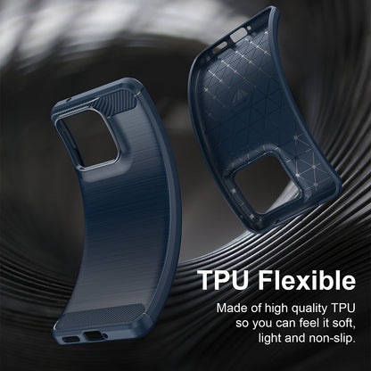Husa pentru Motorola Edge 70 Fusion, Techsuit, Carbon, Albastra