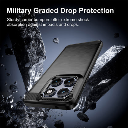 Husa pentru Motorola Edge 70 Fusion, Techsuit, Carbon, Neagra