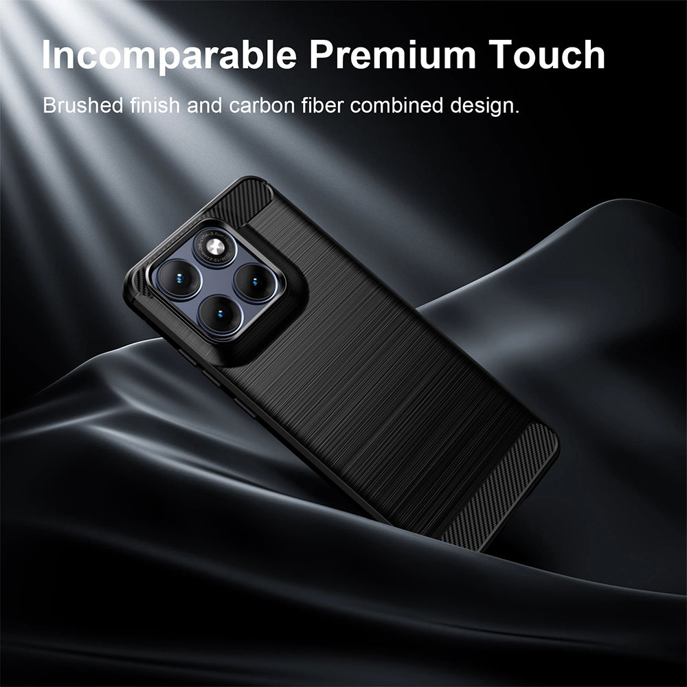 Husa pentru Motorola Edge 70 Fusion, Techsuit, Carbon, Neagra