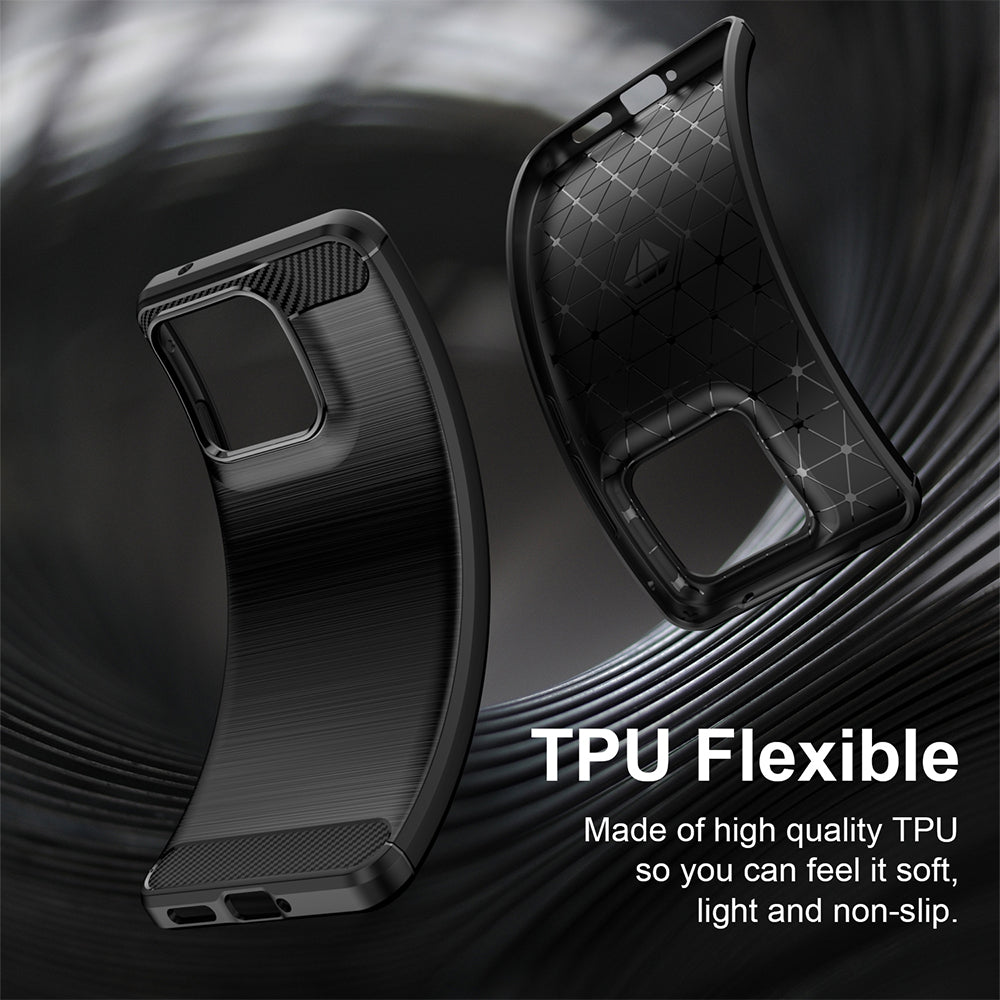 Husa pentru Motorola Edge 70 Fusion, Techsuit, Carbon, Neagra