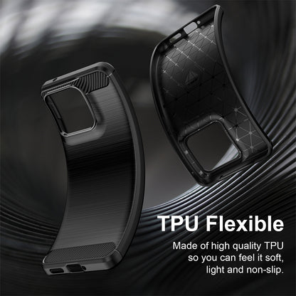 Husa pentru Motorola Edge 70 Fusion, Techsuit, Carbon, Neagra