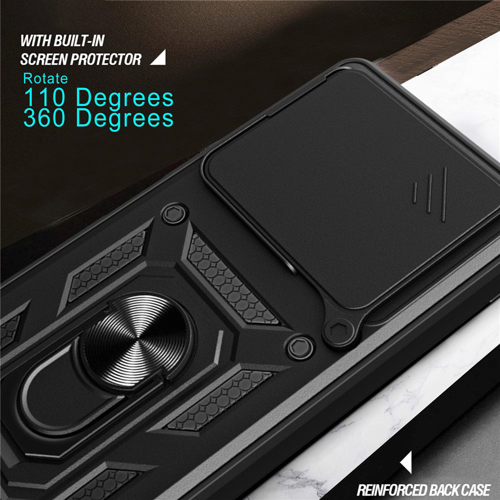 Husa pentru Motorola Edge 70 Max, Techsuit, CamShield, Albastra