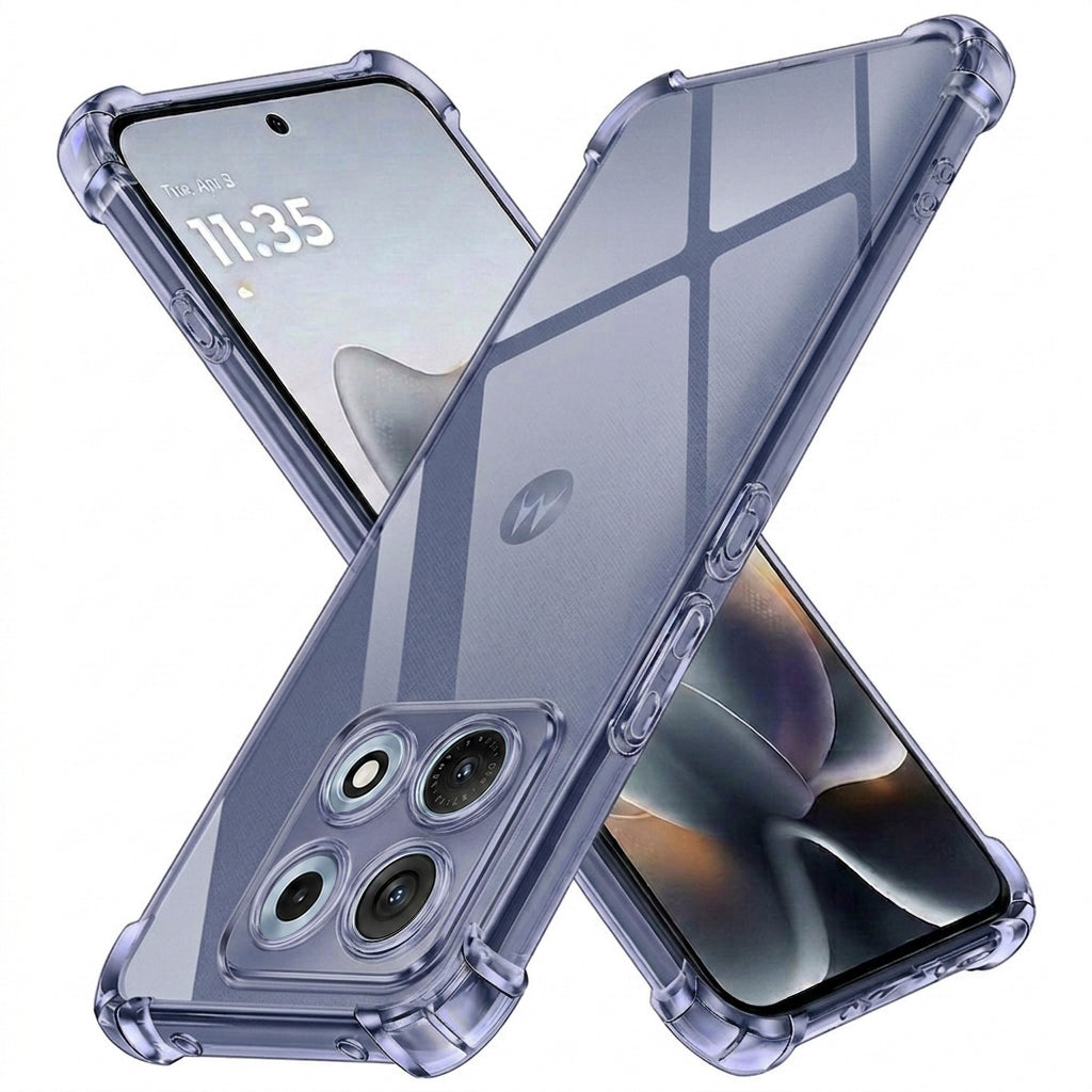 Husa pentru Motorola Edge 70 Max, Techsuit, Shockproof Clear, Fumurie
