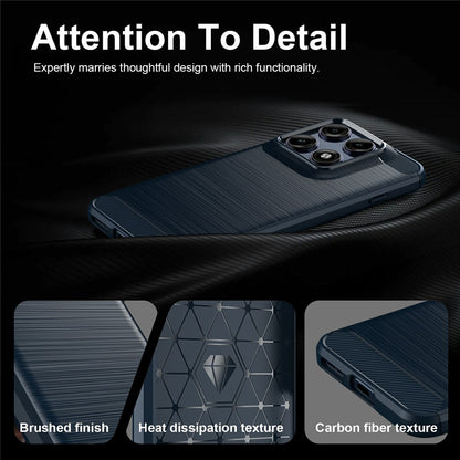 Husa pentru Motorola Edge 70 Pro, Techsuit, Carbon, Albastra