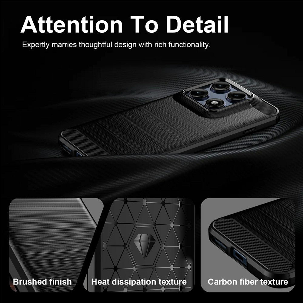 Husa pentru Motorola Edge 70 Pro, Techsuit, Carbon, Neagra