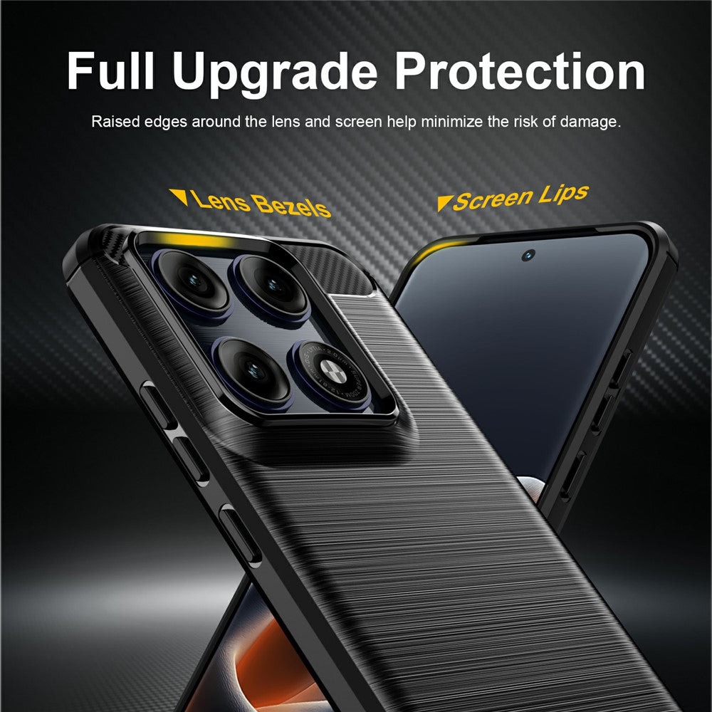 Husa pentru Motorola Edge 70 Pro, Techsuit, Carbon, Neagra