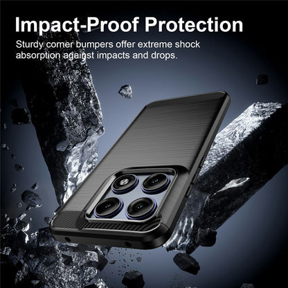 Husa pentru Motorola Edge 70 Pro, Techsuit, Carbon, Neagra