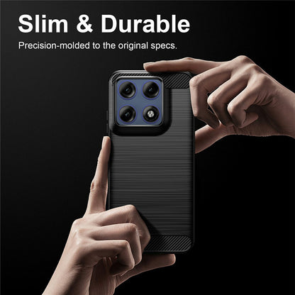 Husa pentru Motorola Edge 70 Pro, Techsuit, Carbon, Neagra