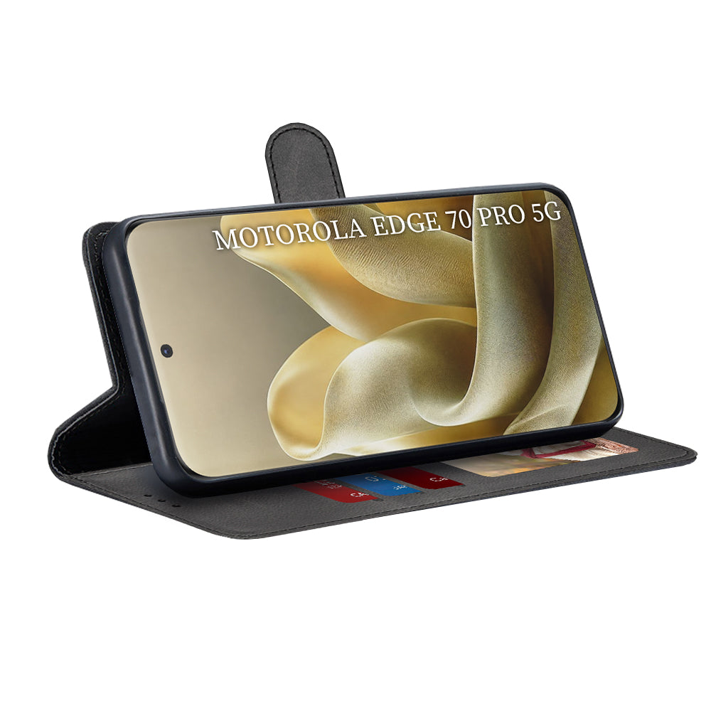 Husa pentru Motorola Edge 70 Pro, Techsuit, Diary Book, Neagra