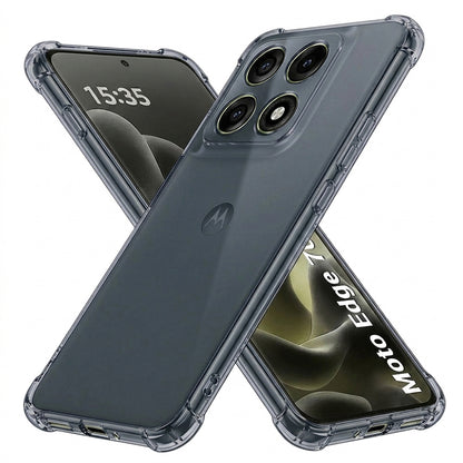 Husa pentru Motorola Edge 70 Pro, Techsuit, Shockproof Clear, Fumurie