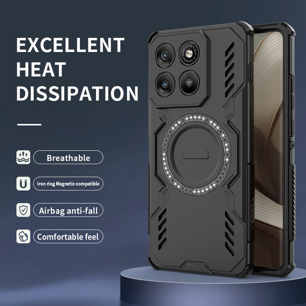 Husa pentru Motorola Edge 70, Techsuit, ArmorMag, Albastra