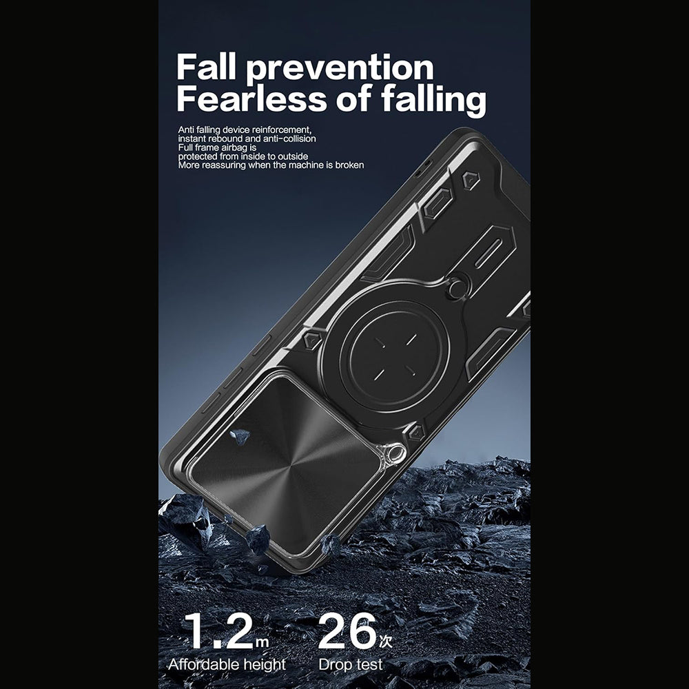 Husa pentru Motorola Edge 70, Techsuit, CamGuard Pro, Neagra