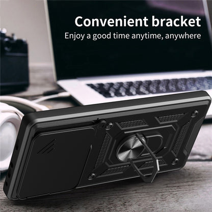 Husa pentru Motorola Edge 70, Techsuit, CamShield, Albastra