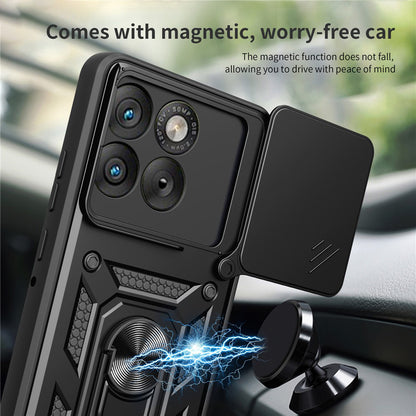 Husa pentru Motorola Edge 70, Techsuit, CamShield, Albastra