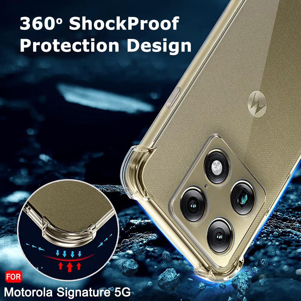 Husa pentru Motorola Edge 70 Ultra / Signature, Techsuit, Shockproof Clear, Transparenta