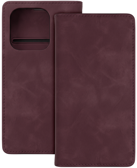 Husa pentru Motorola Moto G34, OEM, Smart Suede, Visinie