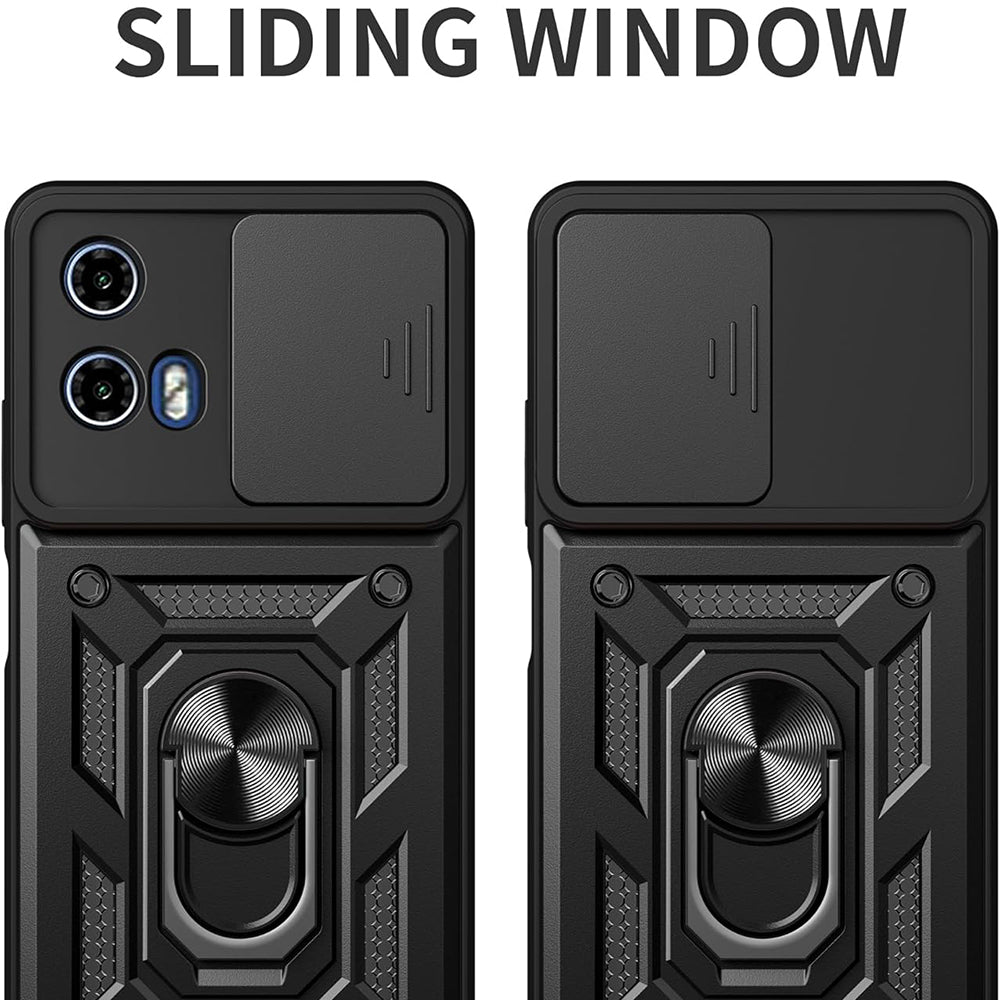 Husa pentru Motorola Moto G15 / G15 Power, Techsuit, CamShield, Neagra
