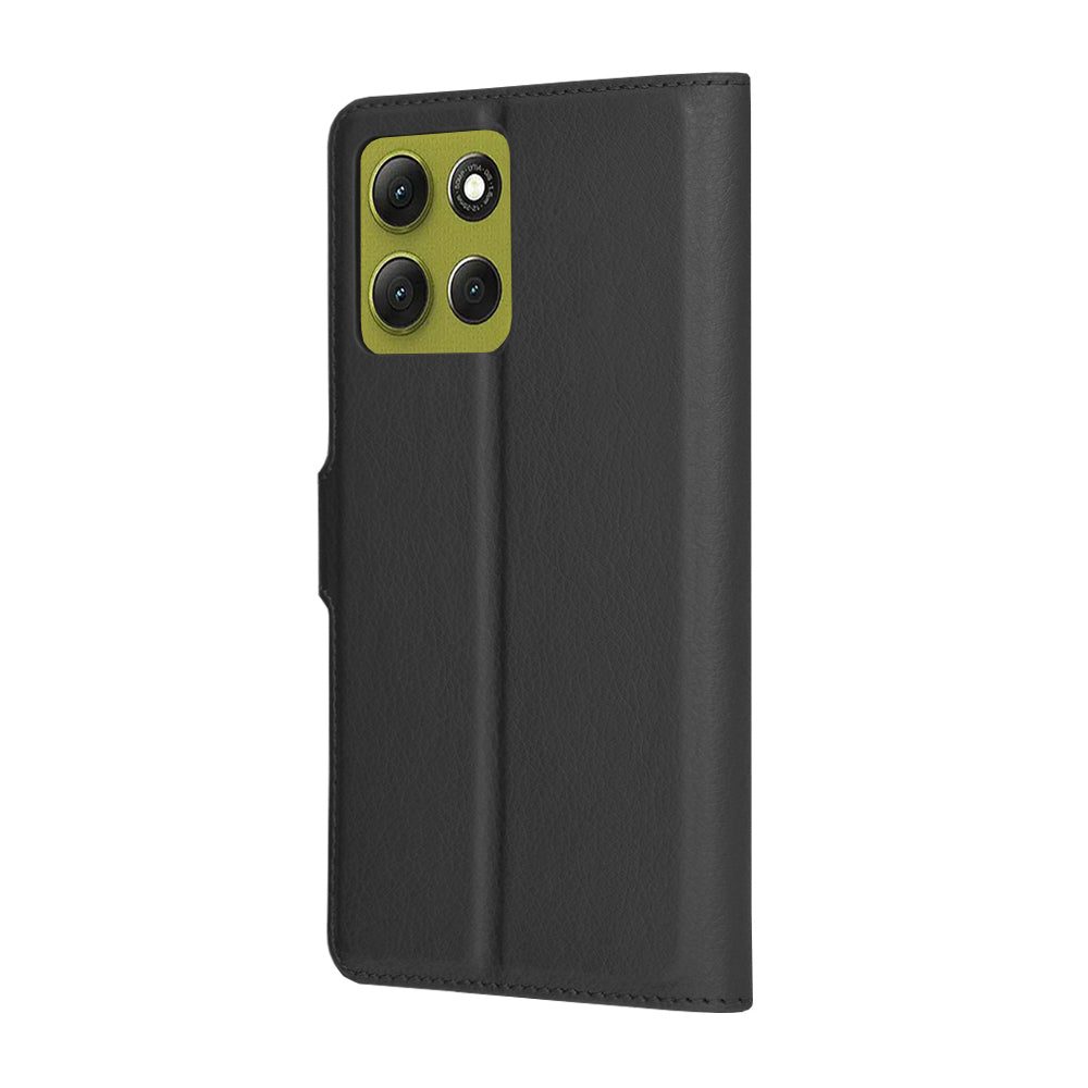 Husa pentru Motorola Moto G86, Techsuit, Leather Folio, Neagra
