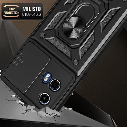 Husa pentru Motorola Moto G15 / G15 Power, Techsuit, CamShield, Neagra