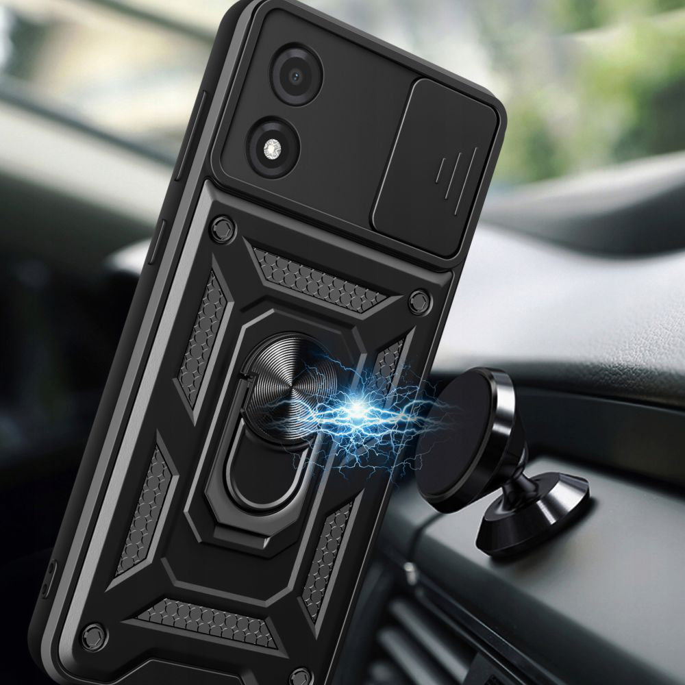 Husa pentru Motorola Moto E13, Techsuit, CamShield, Neagra