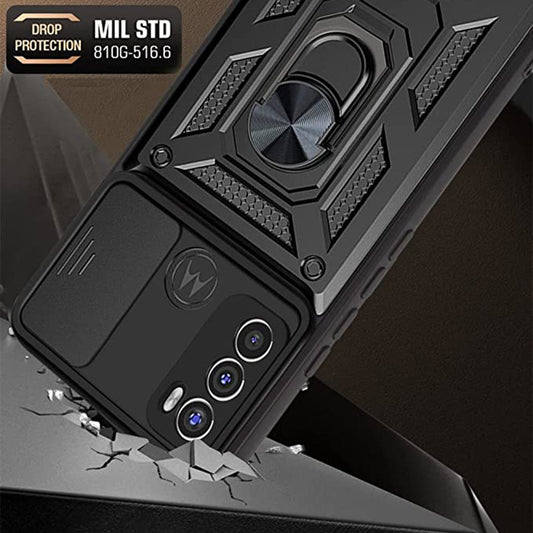 Husa pentru Motorola Moto E40 / E30 / E20, Techsuit, CamShield, Neagra