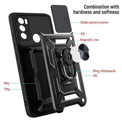 Husa pentru Motorola Moto E40 / E30 / E20, Techsuit, CamShield, Neagra