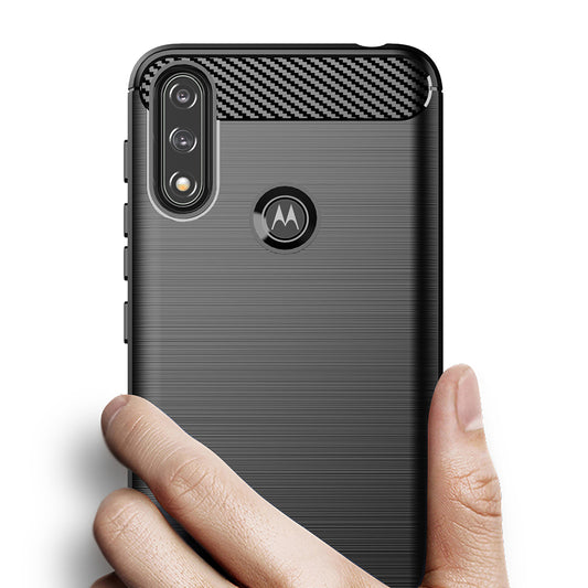 Husa pentru Motorola Moto E7i Power / E7 Power, Techsuit, Carbon, Neagra